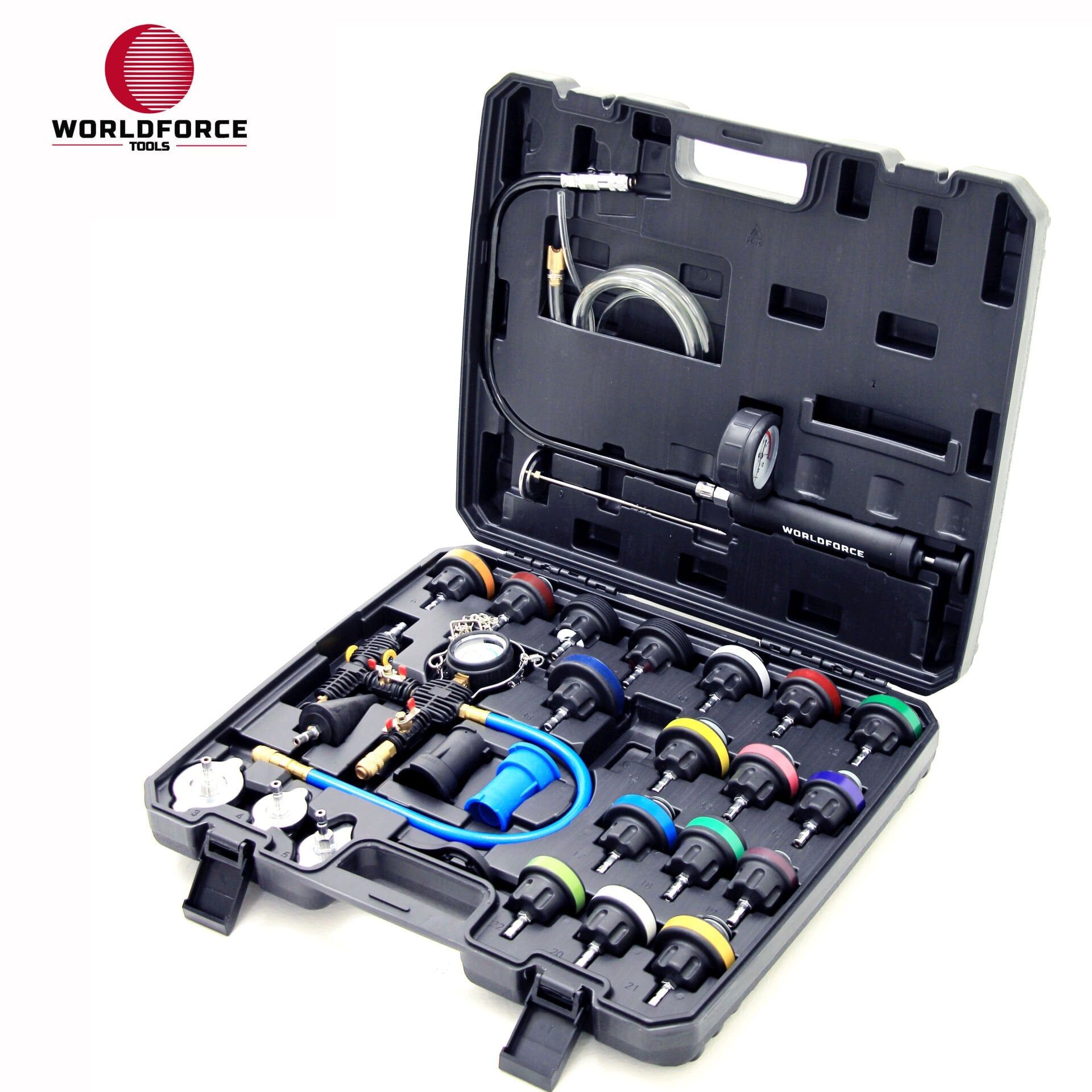 Worldforce 11001 - Radyatör Test Kiti 28 Parça (0-2.5bar)