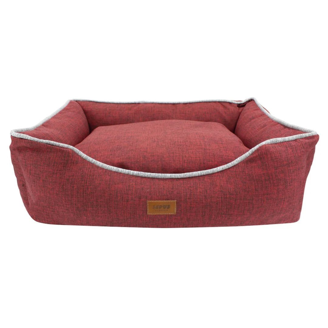 Lepus Mia Premium Kedi / Köpek Yatakları Bordo Large 61x76x23 cm