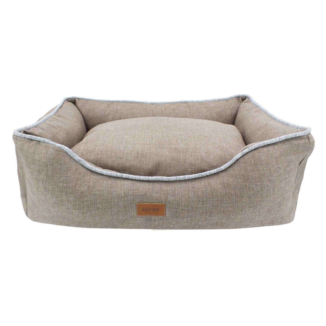 Lepus Mia Premium Kedi / Köpek Yatakları Kahve  Medium 46x61x21 cm