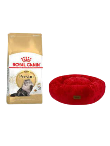 Royal Canin Persian Yetişkin Kuru Kedi Maması 2 Kg,Kırmızı Luxe Donut Yatak