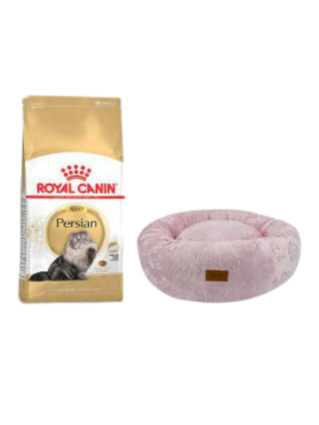 Royal Canin Persian Yetişkin Kuru Kedi Maması 2 Kg,Pembe Luxe Donut Yatak