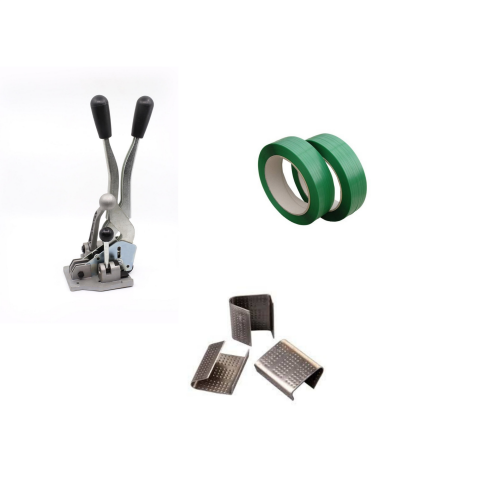 Handpack  Çember El Aleti 12-16 Mm Hp 12 Pp+12mm Yeşil Polyester Çember+1 Paket 1000 Adet 12MM Sac Toka