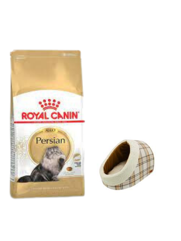 Royal Canin Persian Yetişkin Kuru Kedi Maması 2 Kg,Mia Alaska Ekose Krem Yatak