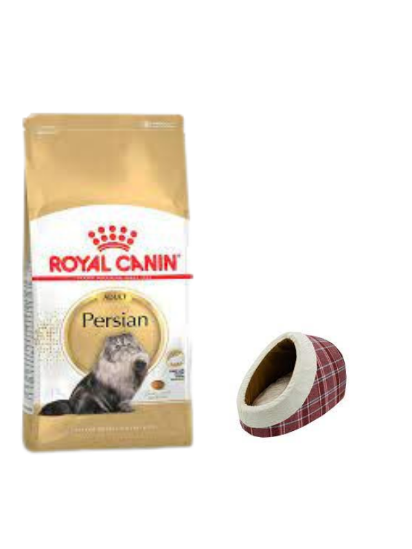 Royal Canin Persian Yetişkin Kuru Kedi Maması 2 Kg,Mia Alaska Ekose Kırmızı Yatak