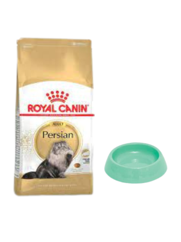 Royal Canin Persian Yetişkin Kuru Kedi Maması 2 Kg,Yuvarlak Su ve Mama Kabı