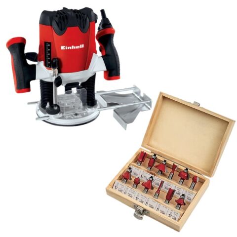 Einhell TE-RO 1255 E Dik Freze 1200W+GFB 8MM Freze Takım 8mm