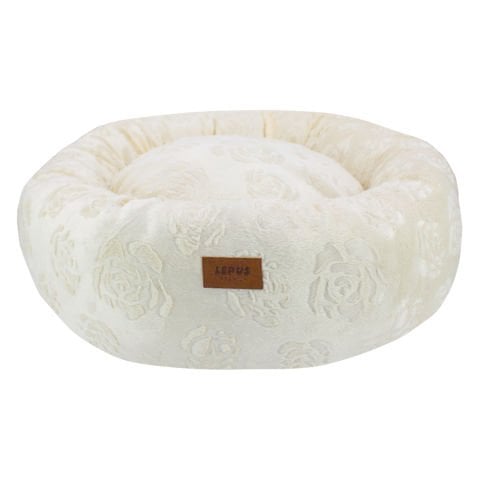 Lepus Luxe Donut Kedi / Köpek Yatakları Krem