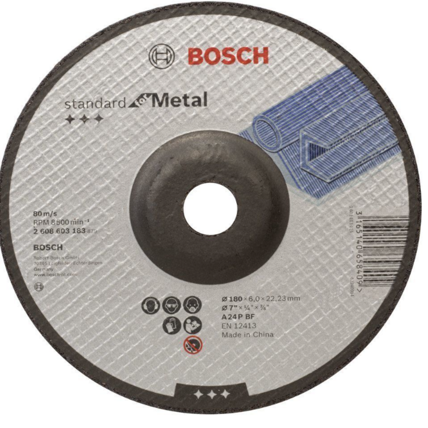 Bosch 180x6 Mm Standart Metal Taşlama Taşı 2608603183