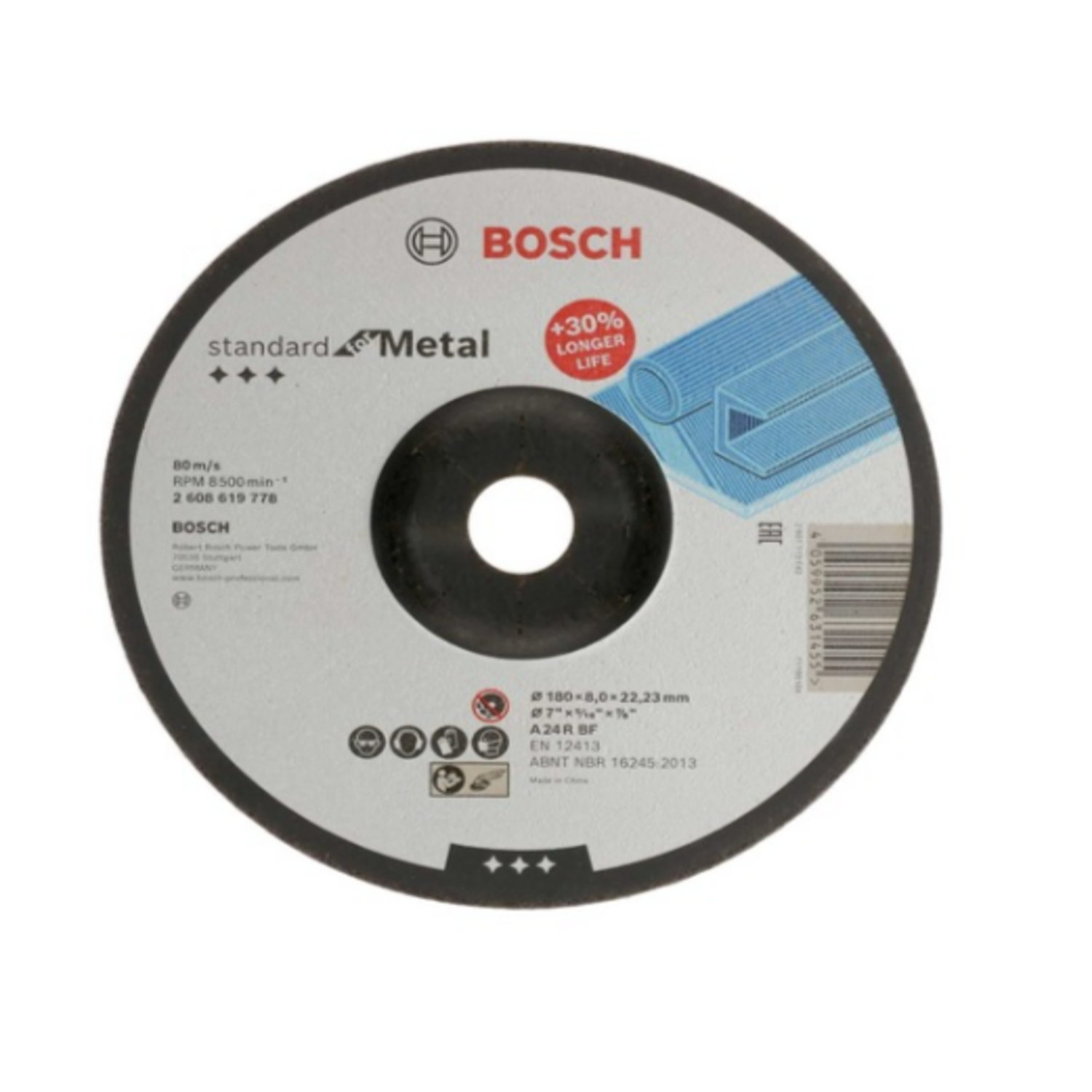 Bosch 180x8x22 A Taşlama Taşı Metal Standart - 2608619778 x 5 Adet