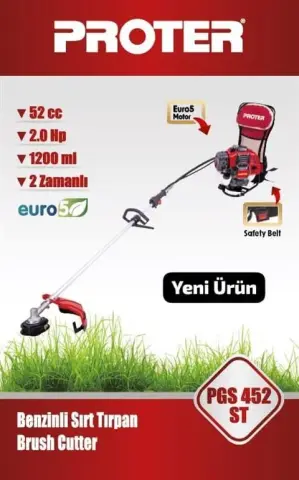 Proter Pgs 452 St 52cc 2 Zamanlı Sırt Tırpanı