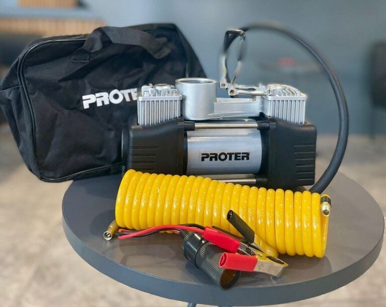Proter PR265 Çift Pistonlu 12V 150PSI Lastik Şişirme Kompresörü