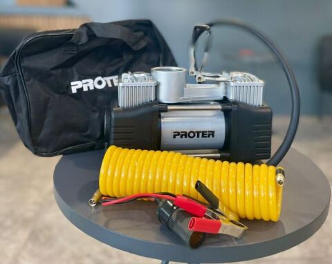 Proter PR265 Çift Pistonlu 12V 150PSI Lastik Şişirme Kompresörü