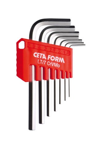Ceta Form LT/7 7 Parça L Allen Anahtar Takımı (Kısa Tip - Krom Kaplı)