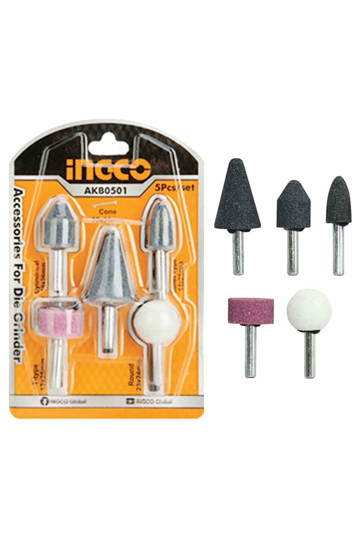 İngco Gravür Taşlama Seti 5Li Takım - AKB0502