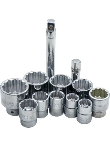 Ceta Form C30-14MB2 3/4” 12 Köşe Lokma Takımı(Metal ÇANTA)-14PRÇ