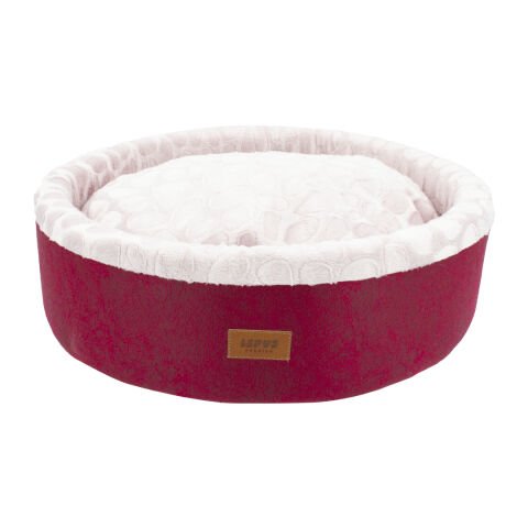 Lepus Mia Donut Kedi / Köpek Yatakları Bordo 50x50x17 cm