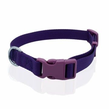 Doggie Klasik Dokuma Boyun Tasması Mor 2X30-45Cm
