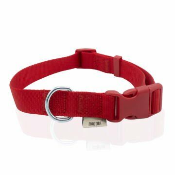 Doggie Klasik Dokuma Boyun Tasması Kırmızı 2,5X40-50Cm