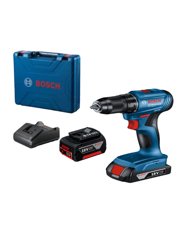 Bosch Professional GSR 185-Li 2.0 Ah + 3.0 Ah Çift Akülü Vidalama Makinesi