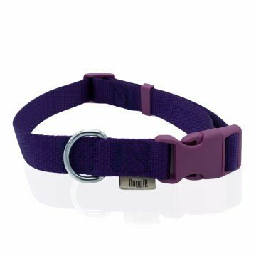 Doggie Klasik Dokuma Boyun Tasması Mor 2,5X40-50Cm