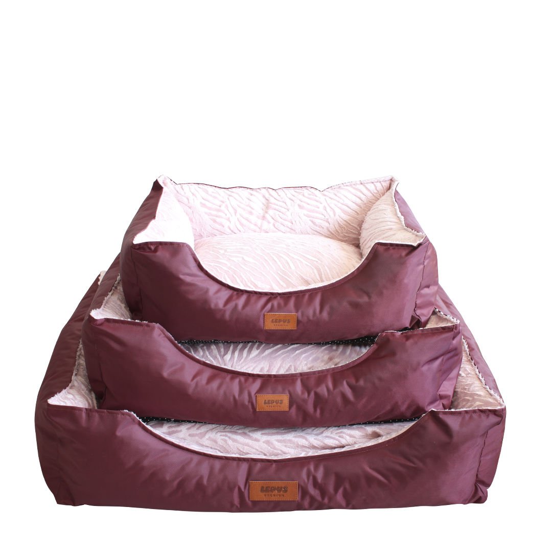 Lepus Four Season 3 Lü Set Kedi / Köpek Yatakları Bordo