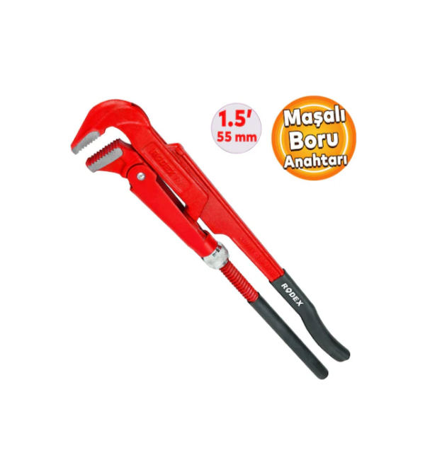 Rodex Boru Anahtarı Maşalı Boru Anahtarı 1.5'' 55 Mm