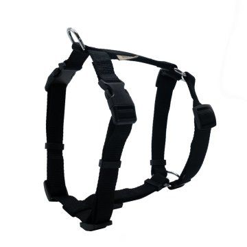 Doggie Ayarlı  Dokuma Göğüs Tasması Siyah 1,5X35-50Cm