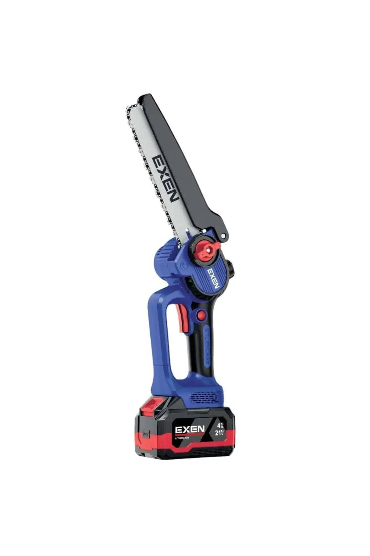 Exen ENG 624 T 21V 2x4AH Çift Akü 200 MM Kömürsüz Şarjlı Zincirli Testere