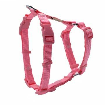 Doggie Ayarlı  Dokuma Göğüs Tasması Pembe 1,5X35-50Cm