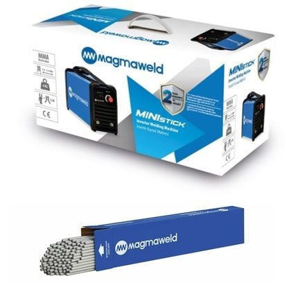 Magmaweld Ministick 140 Amper Kaynak Makinesi, Esb 48 2,50*350 Bazik Elektrod