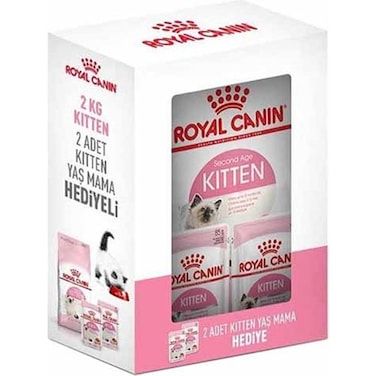 Royal Canin Box Kümes Hayvanlı Yavru Kedi Maması 2 KG + Yaş Mama 2'li