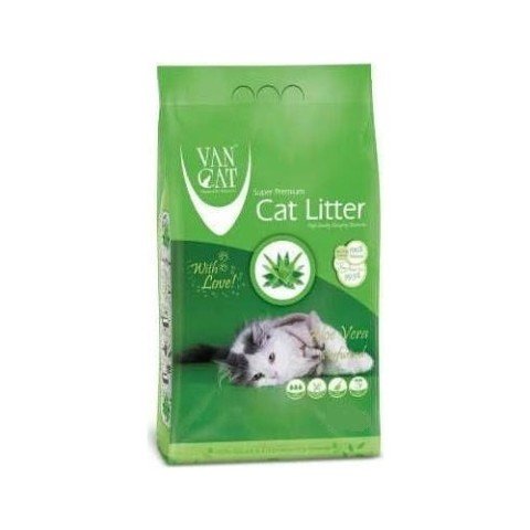 Vancat Aloe Vera Kokulu İnce Taneli Kedi Kumu 10 Kg