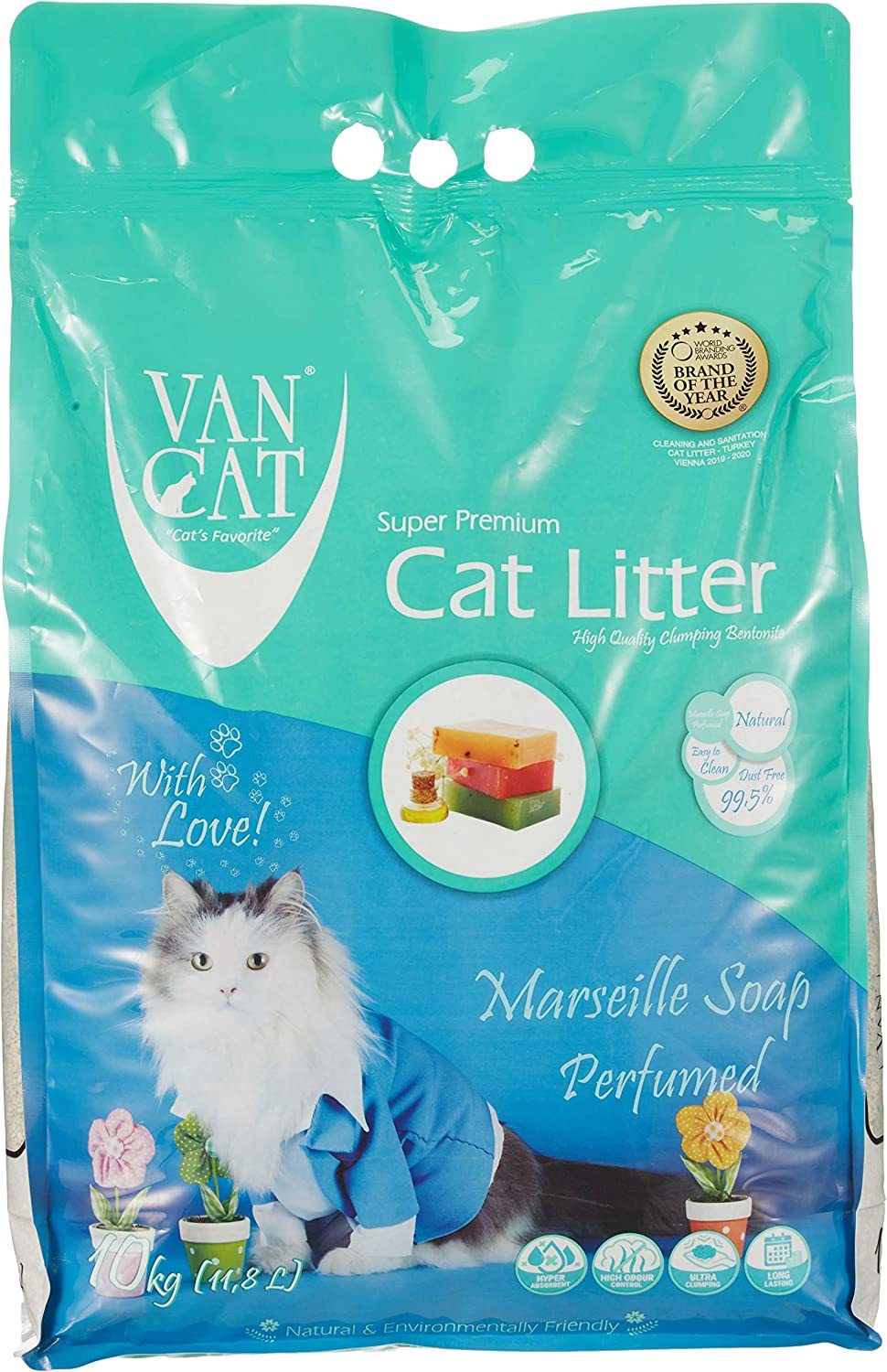 Vancat Marsilya S.Kokulu,Bentonite Kedi Kumu 10 kg