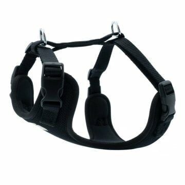 Doggie Havalı Dokuma Göğüs Tasması Siyah 1,5X40-50Cm