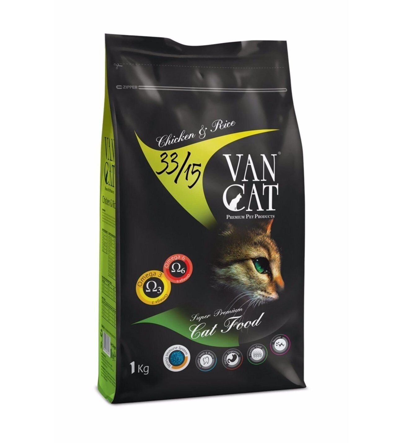 VanCat Tavuklu Pirinçli Yetişkin Kedi Maması