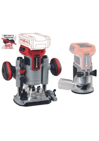 Einhell TP-RO 18 Set Li BL - Solo, Kömürsüz Akülü Dik & Kenar Freze Set - 4350410