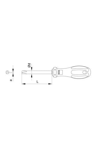 Ceta Form F25-005-100 C-plus Trı-wıng Uçlu Tornavida - Tw5 X 100 Mm