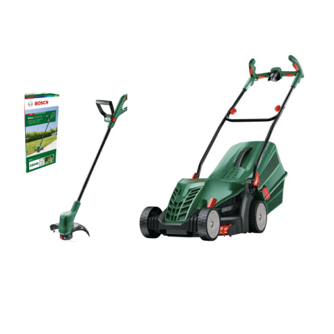 Bosch Universalrotak 34-405 06008A6401 Çim Biçme Makinesi+EasyGrassCut 23 Kenar Kesme Çim Bakım Seti