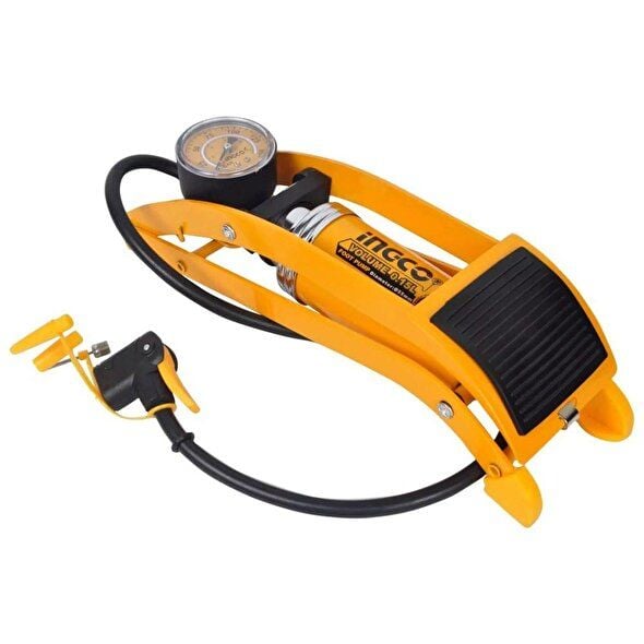İngco MPP5511 Göstergeli Ayak Pompası Araba, Bisiklet, Motorsiklet Lastiği, Araç Tekerlek Şişirme Pompası 120 PSI