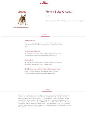 Royal Canin French Bulldog Yetişkin Köpek Maması 3 KG