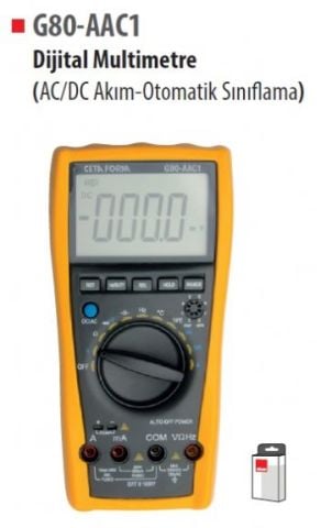 Ceta Form G80-AAC1 Dijital Multimetre AC/DC Otomatik