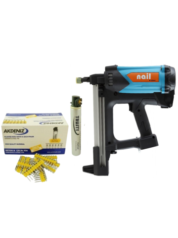 Nail GSN40 Betona Gazlı Çivi Çakma Tabancası 15-40 Mm, 10000 Çivi + Gaz