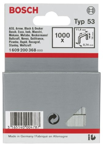 Bosch Zımba Teli 11,4*14 mm. - 1 609 200 368