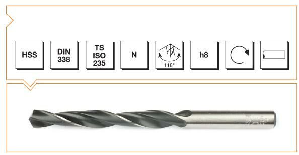 Makina Takım Endüstrisi Mte Hss Dın 338 10,5 Mm Silindirik Saplı Kısa Haddeli Matkap Ucu