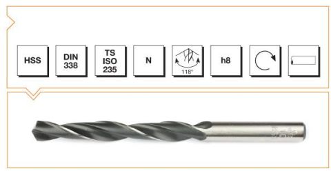 Makina Takım Endüstrisi Hss Dın 338 2,6 Mm Haddeli Matkap Ucu
