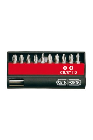 Ceta Form CB/ST112 11 Parça (Yıldız/pozidriv)  Bits Uç Takımı - 1/4'' Bits Tutucu İle