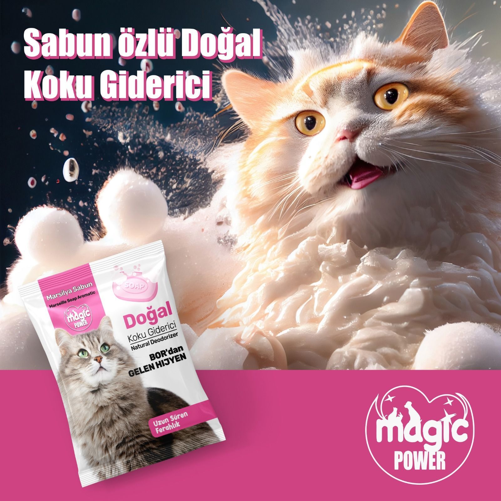 Lepus Magic Power Toz Koku Giderici Sabun