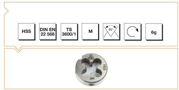Makina Takım Endüstrisi Hsse Dın 223/b  Pafta M3,5*0,6