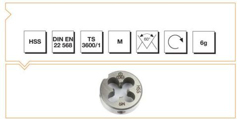 Makina Takım Endüstrisi Hsse Dın 223/b  Pafta M4*0,7