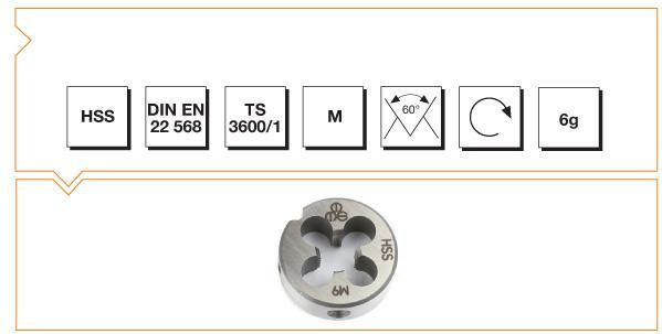 Makina Takım Endüstrisi Hsse Dın 223/b  Pafta M5*0,8